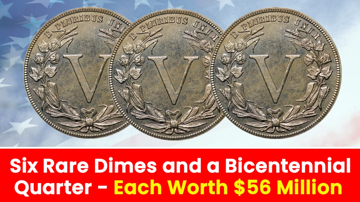 Six Rare Dimes and a Bicentennial Quarter