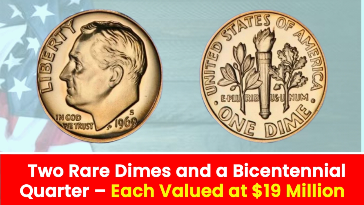 Two Rare Dimes and a Bicentennial Quarter